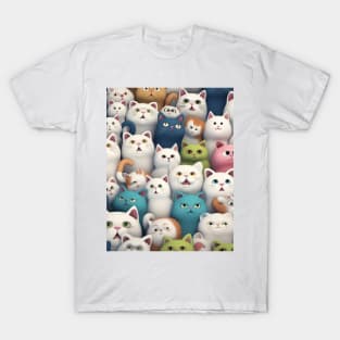 50 alluring kitty faces T-Shirt